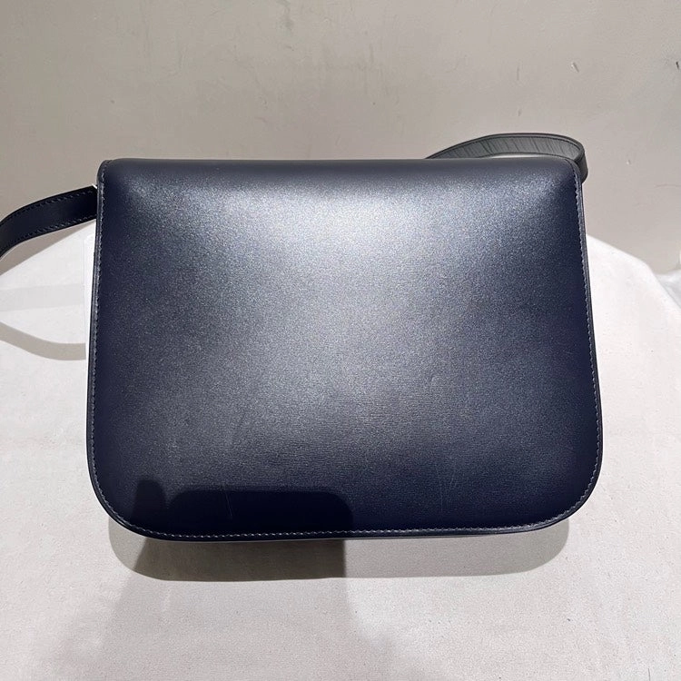 Celine Shoulder Bag Medium Indigo Leather