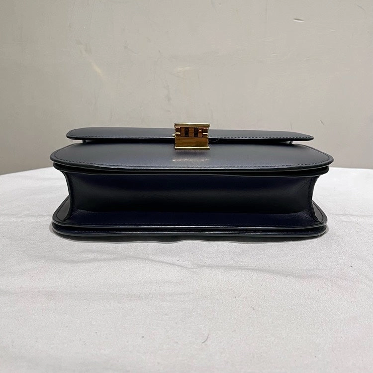 Celine Shoulder Bag Medium Indigo Leather