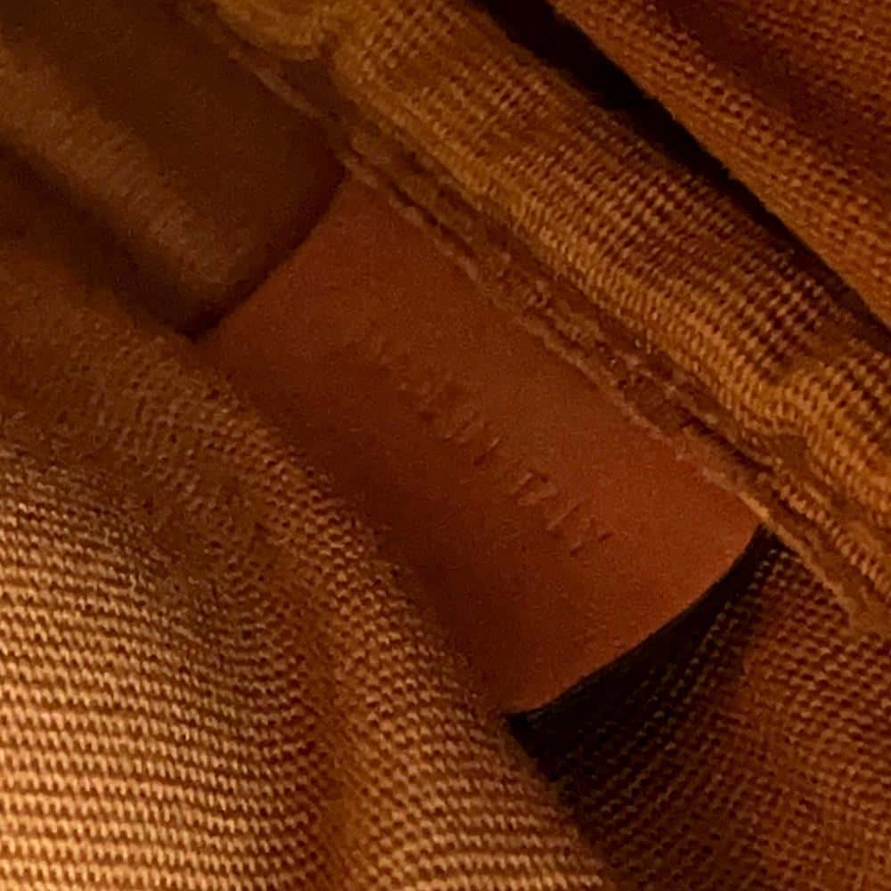 CELINE Triomphe Falco Backpack Tan197662CAS PVC Coated Canvas Leather Size Mini