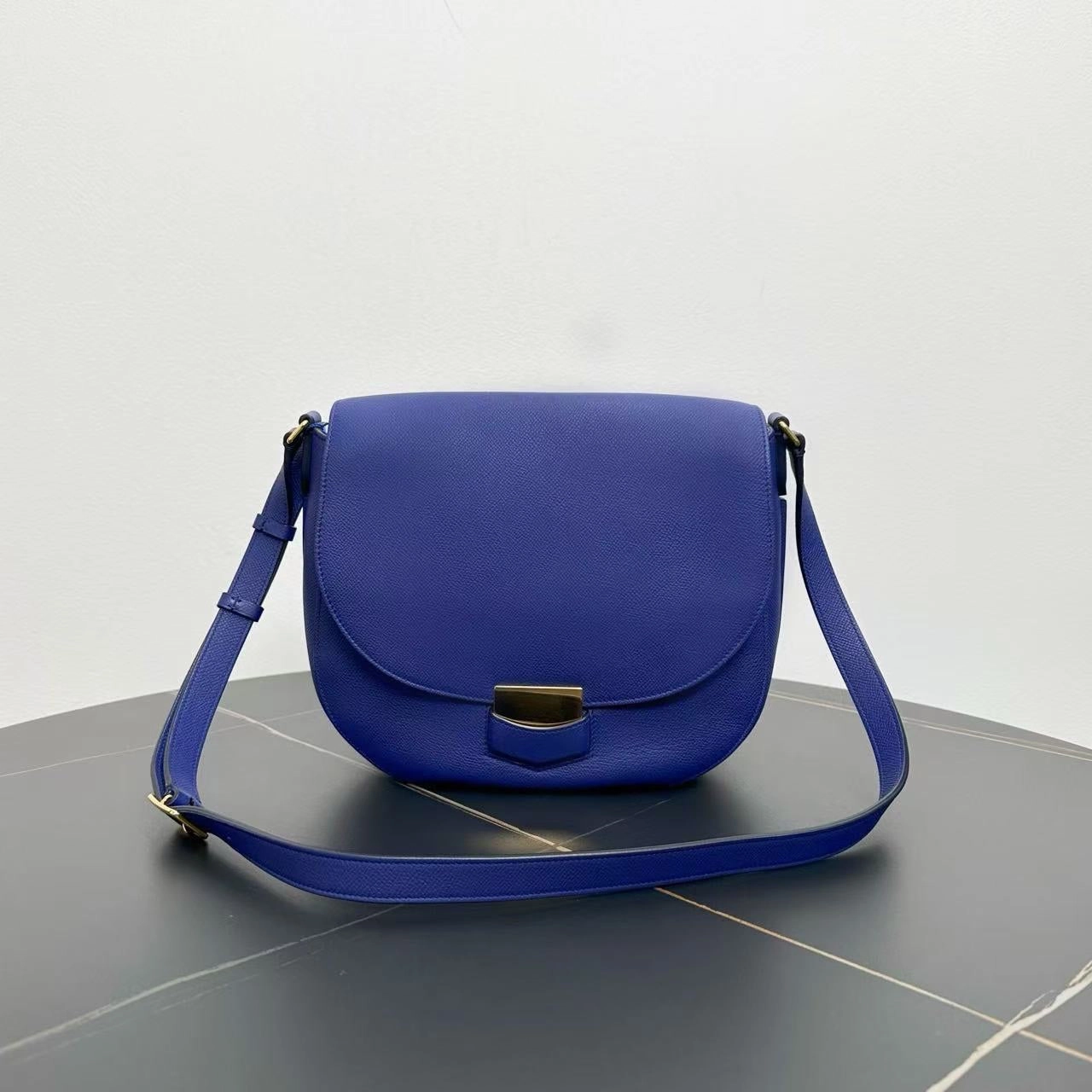 Celine Trotteur Blue Shoulder Bag