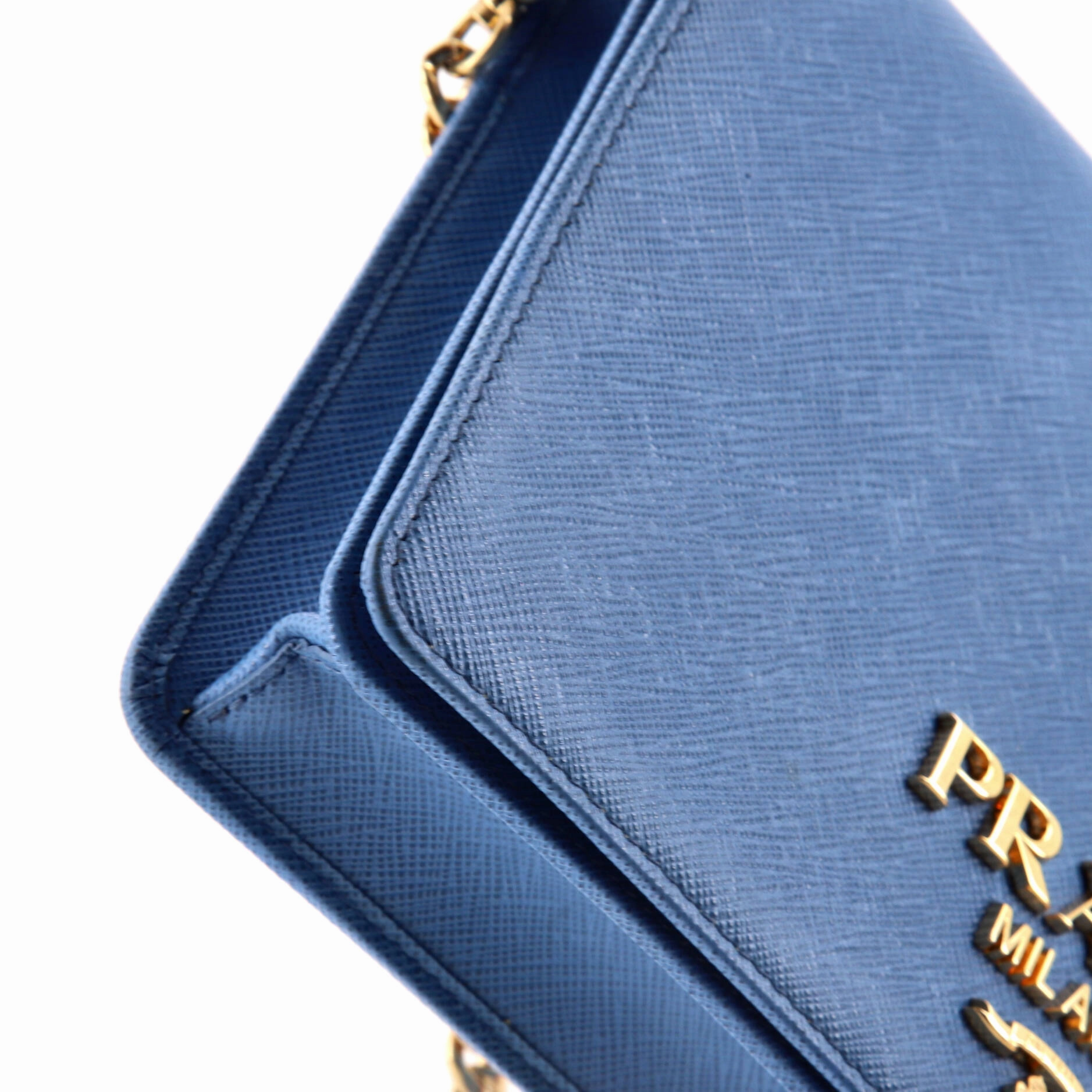 Chain Wallet Crossbody Saffiano Leather