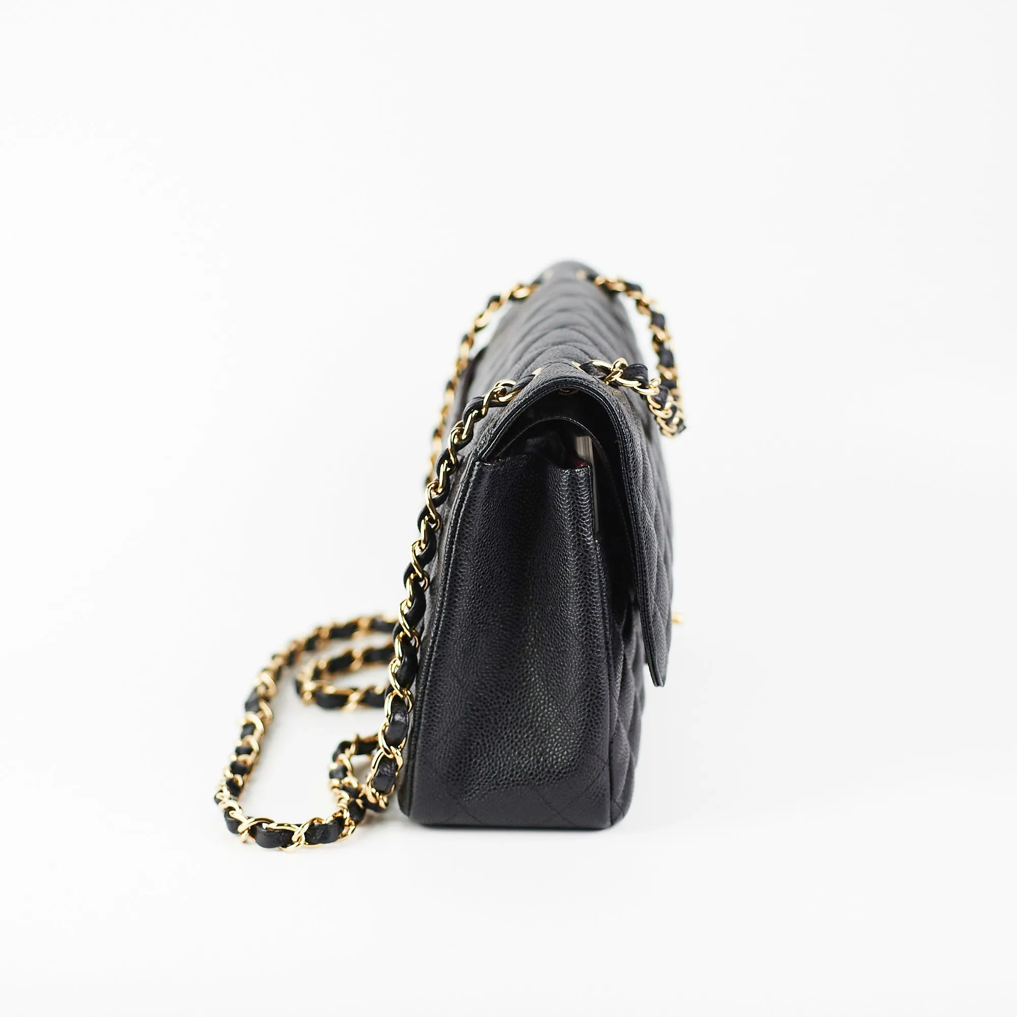 Chanel Classic Flap Jumbo Caviar Black Shoulder Bag