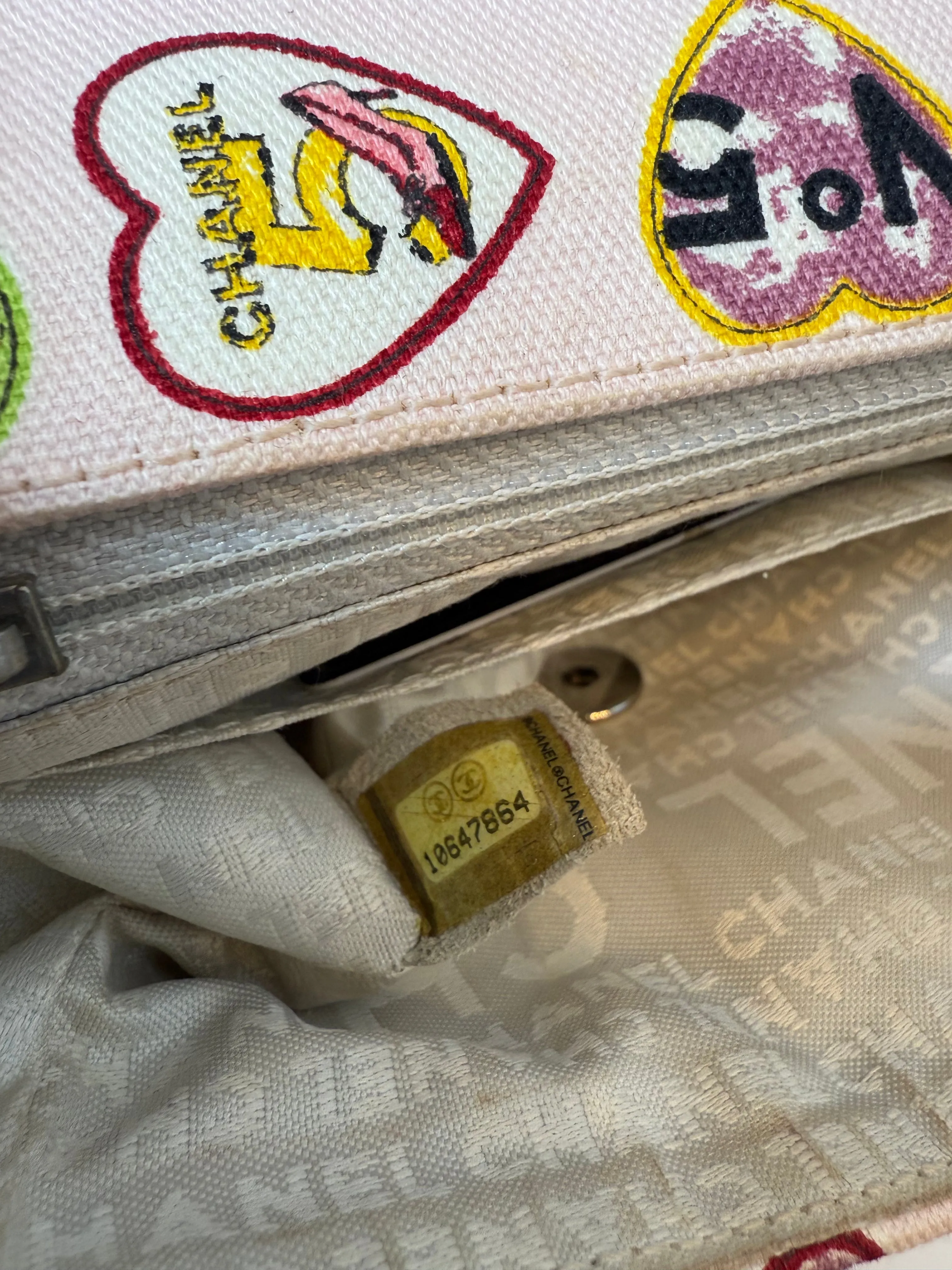 Chanel Pink Canvas Coco Valentine Crossbody (Rare)