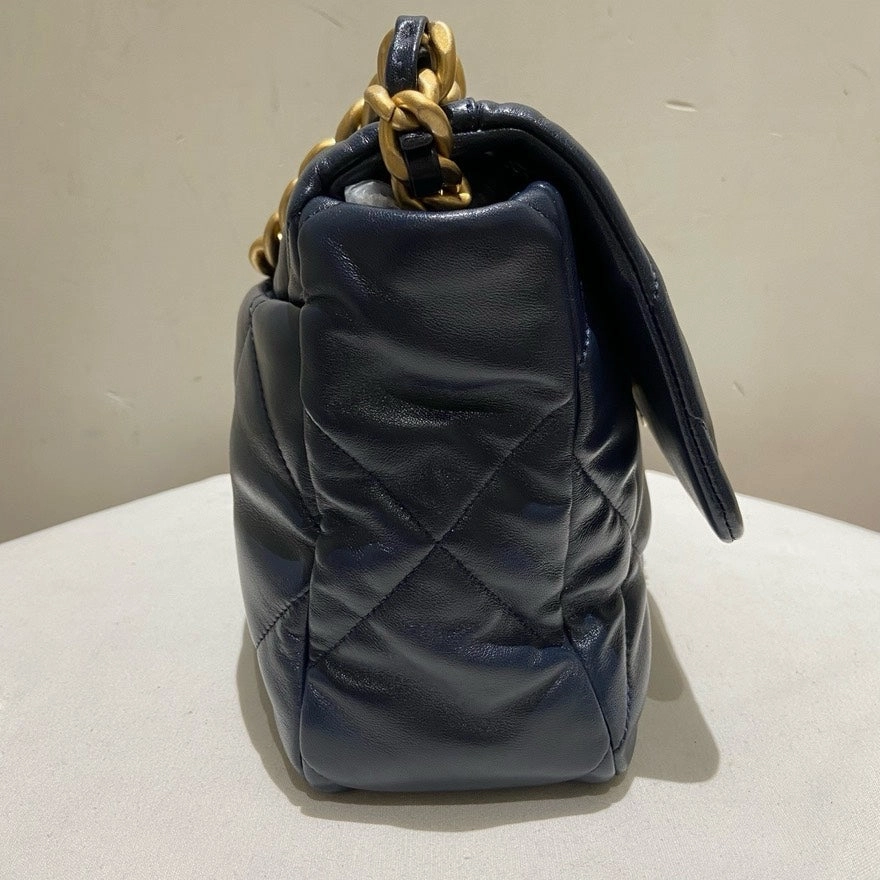 Chanel 19 Bag Dark Blue Preloved Crossbody/Shoulder Bag