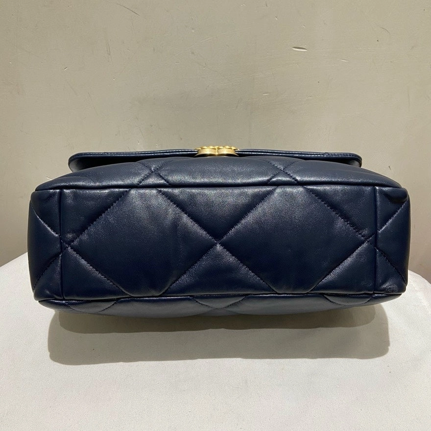 Chanel 19 Bag Dark Blue Preloved Crossbody/Shoulder Bag