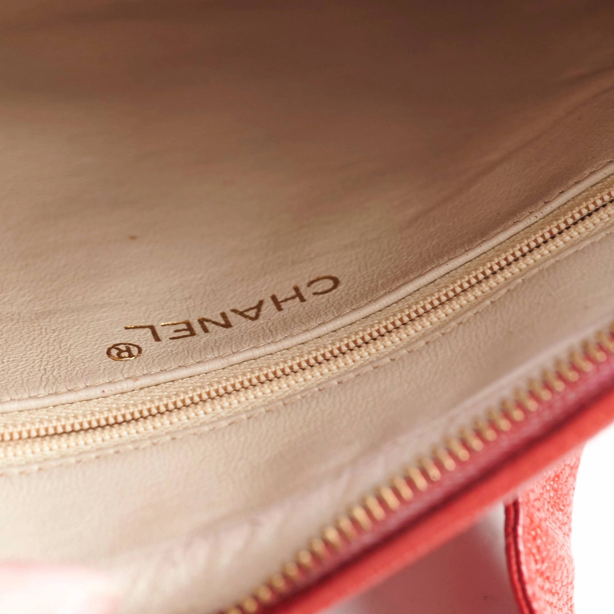 Chanel Camera Red Caviar Crossbody Bag - Series 2