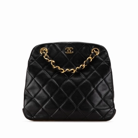 Chanel CC Quilted Lambskin Clasp Chain Shoulder Bag (21700)