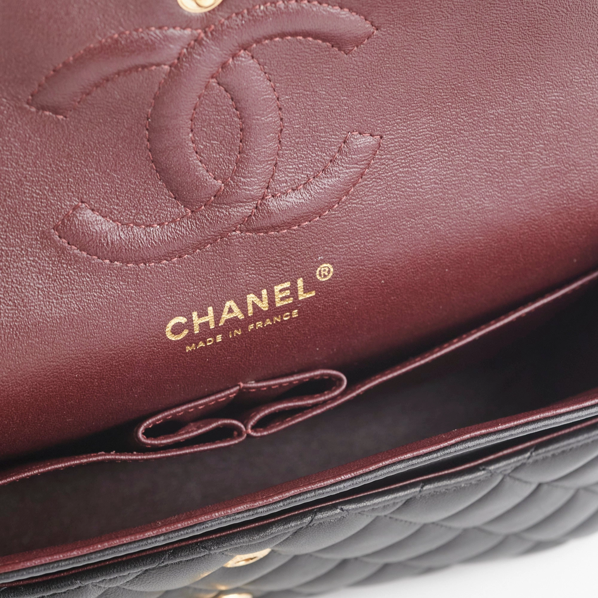 Chanel Classic Flap M/L Lambskin Black Bag
