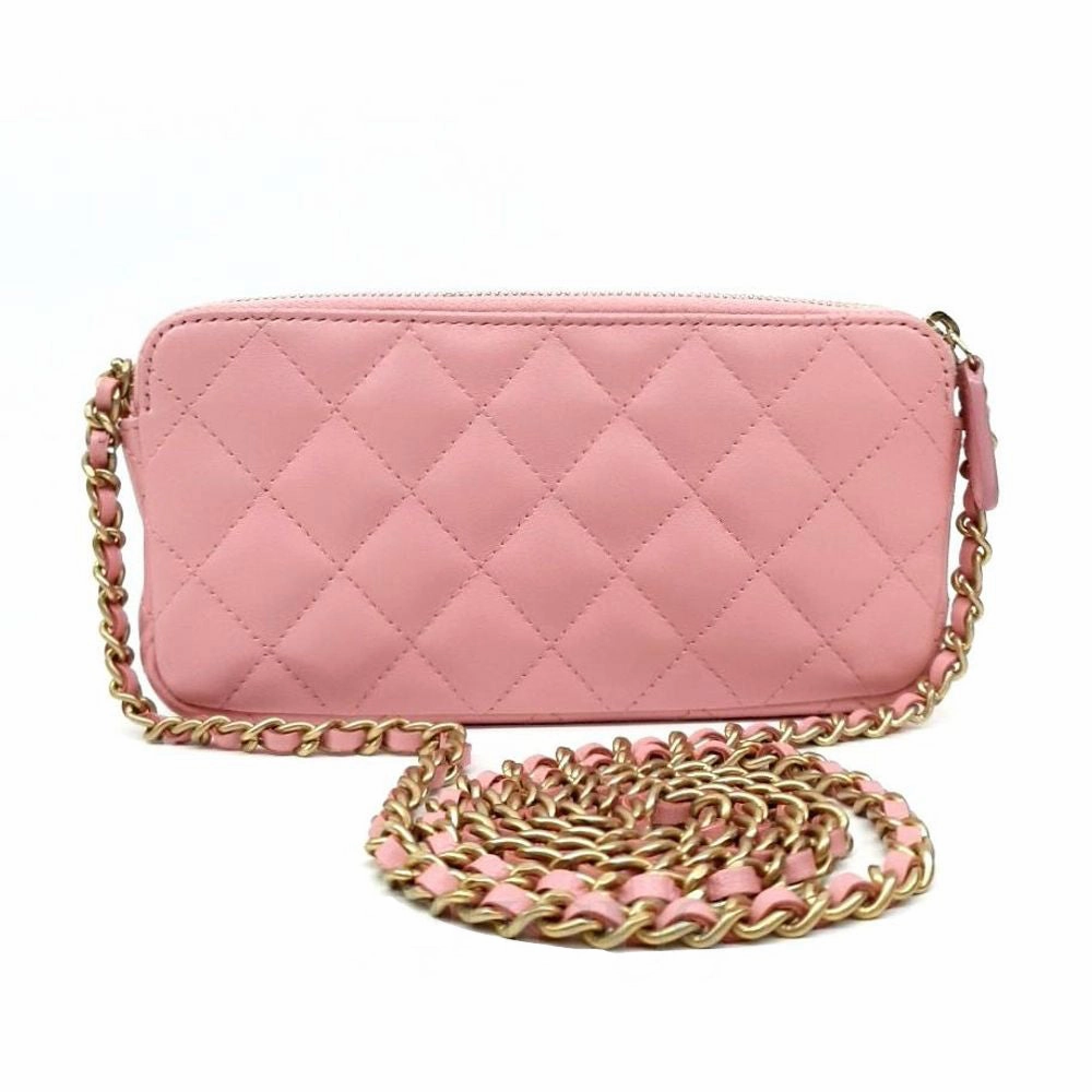 Chanel Lambskin Mini Chain Crossbody Bag (1276086)
