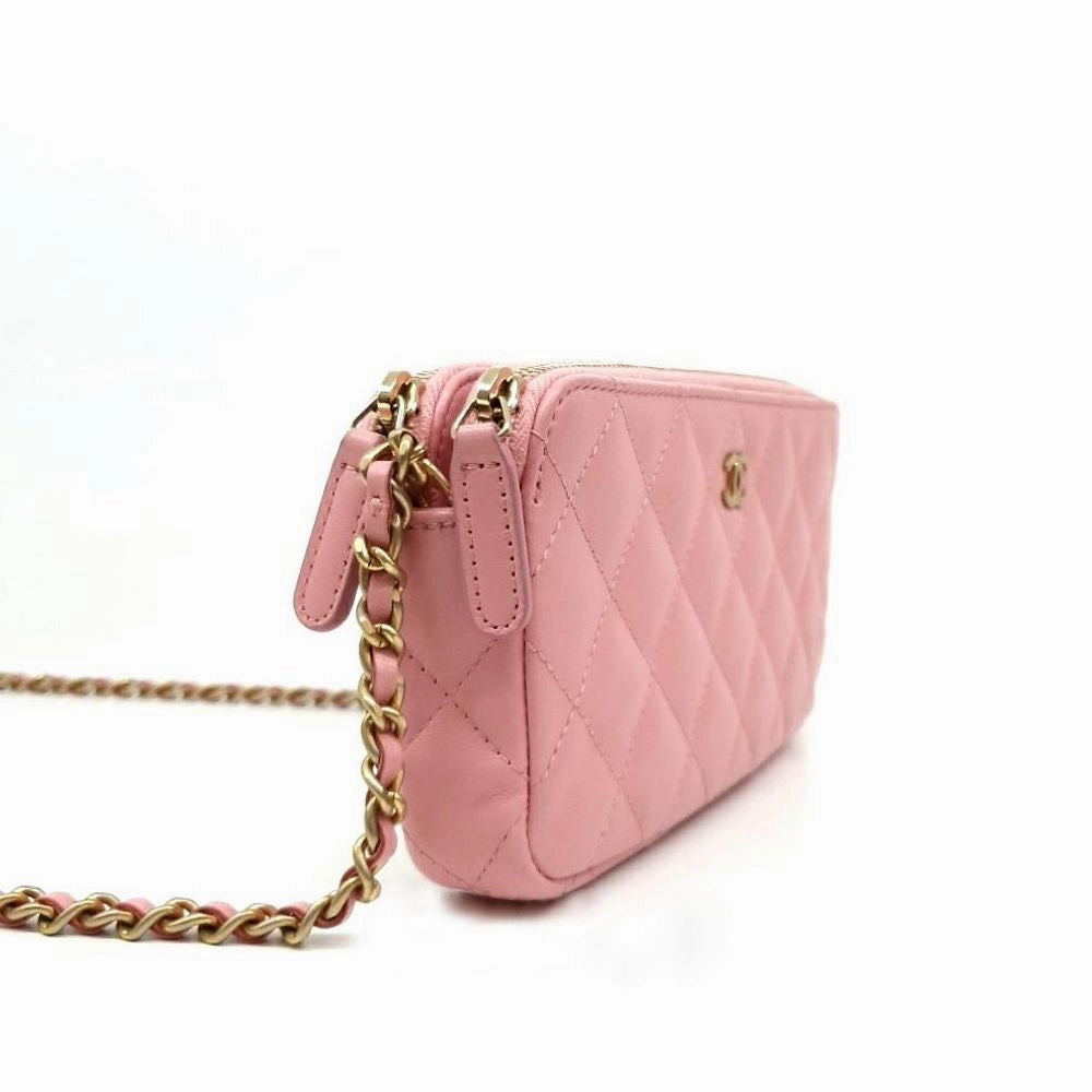 Chanel Lambskin Mini Chain Crossbody Bag (1276086)