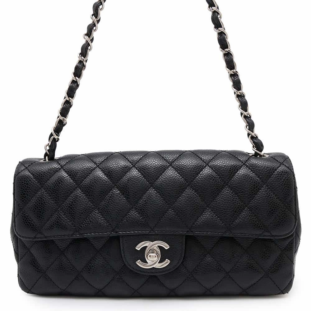 CHANEL Matelasse ChainShoulder Black Caviar Leather