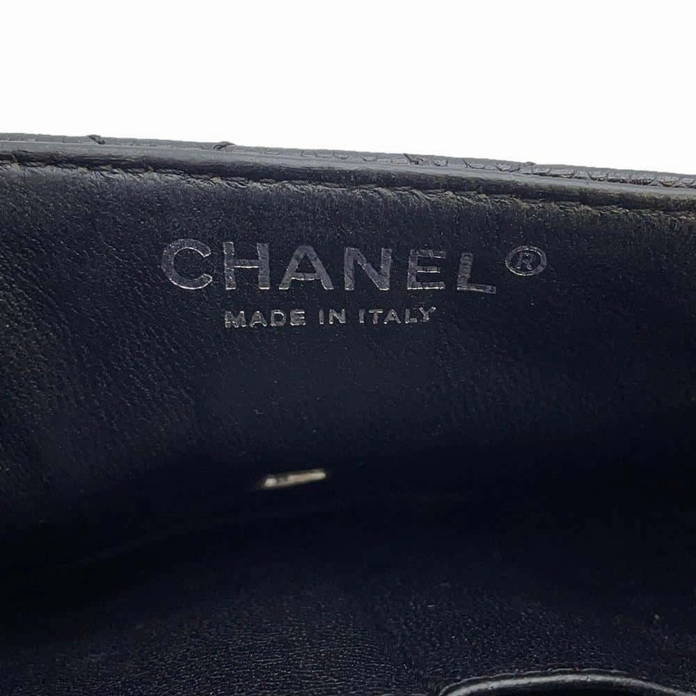CHANEL Matelasse ChainShoulder Black Caviar Leather