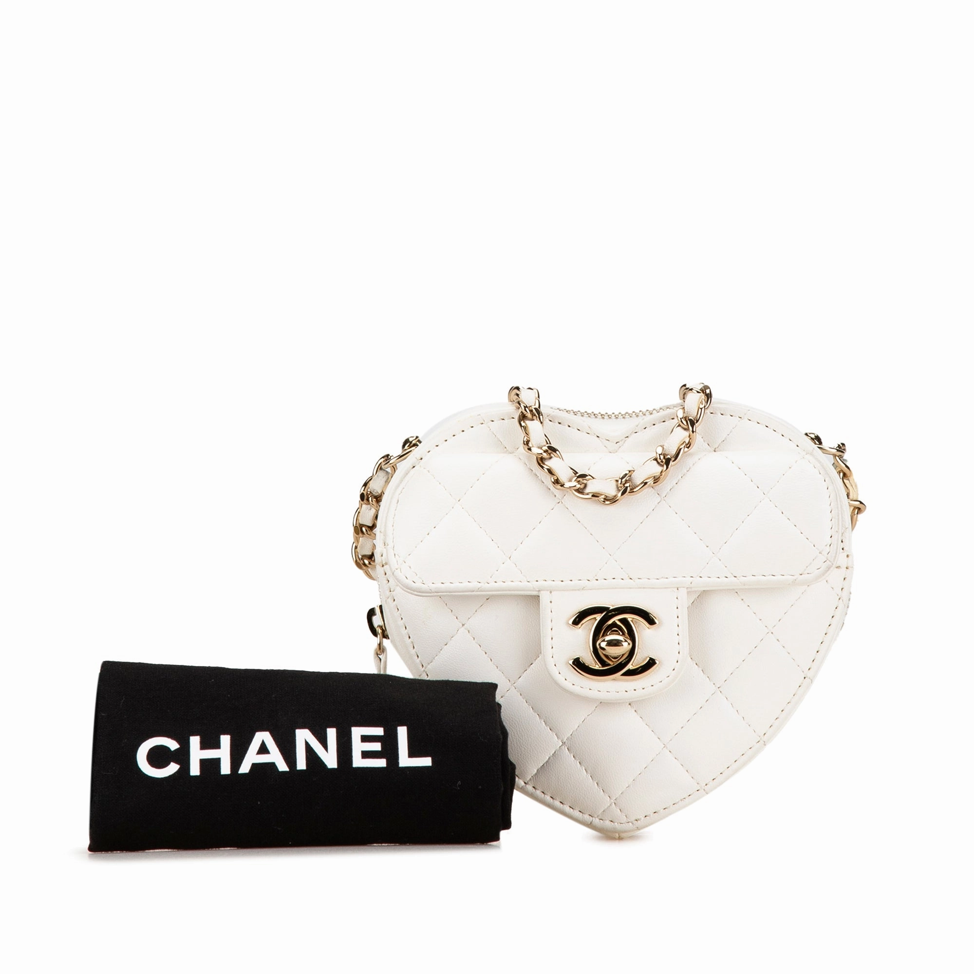 Chanel Mini Lambskin CC in Love Heart Crossbody (21326)