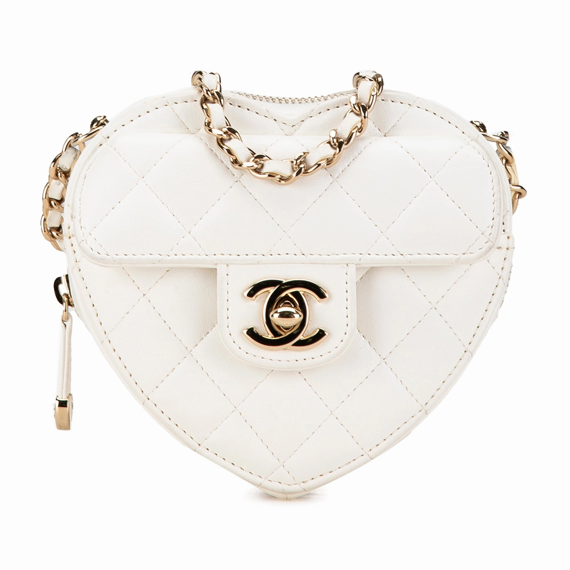 Chanel Mini Lambskin CC in Love Heart Crossbody (21326)