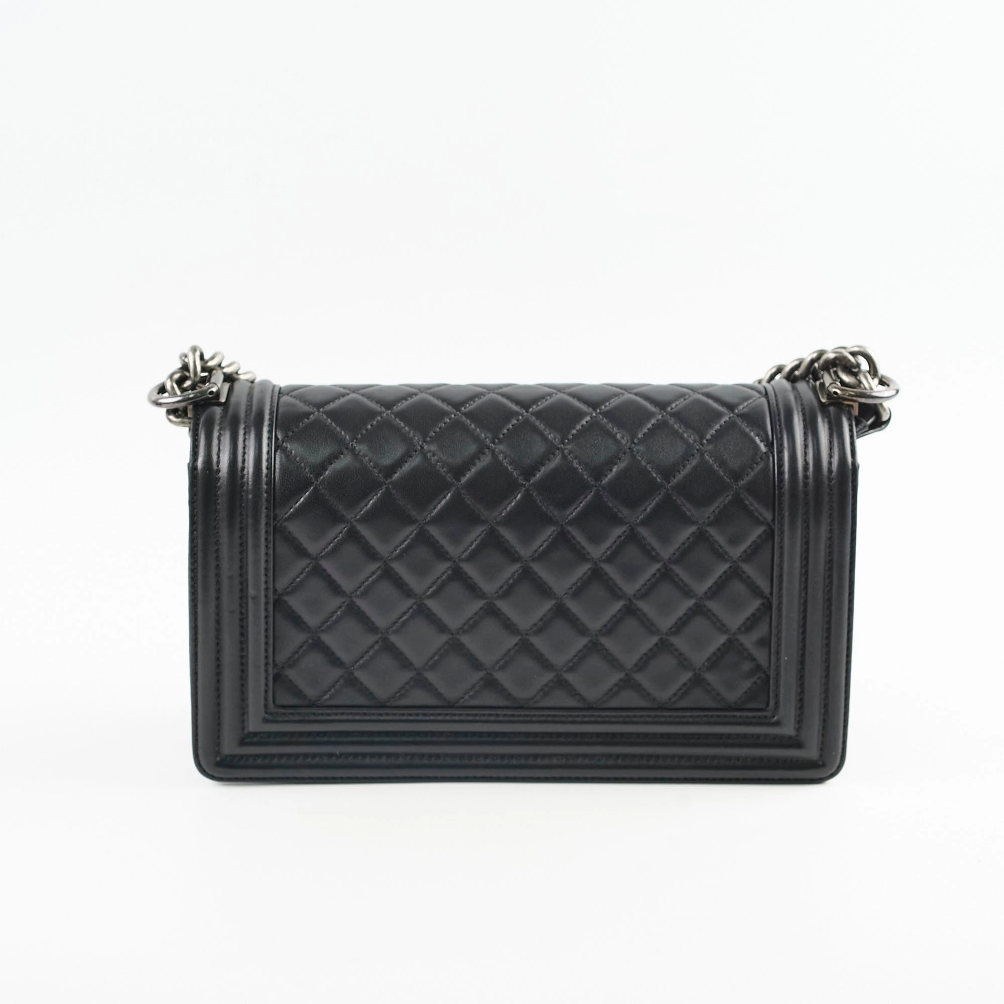 Chanel Old Medium Boy Black