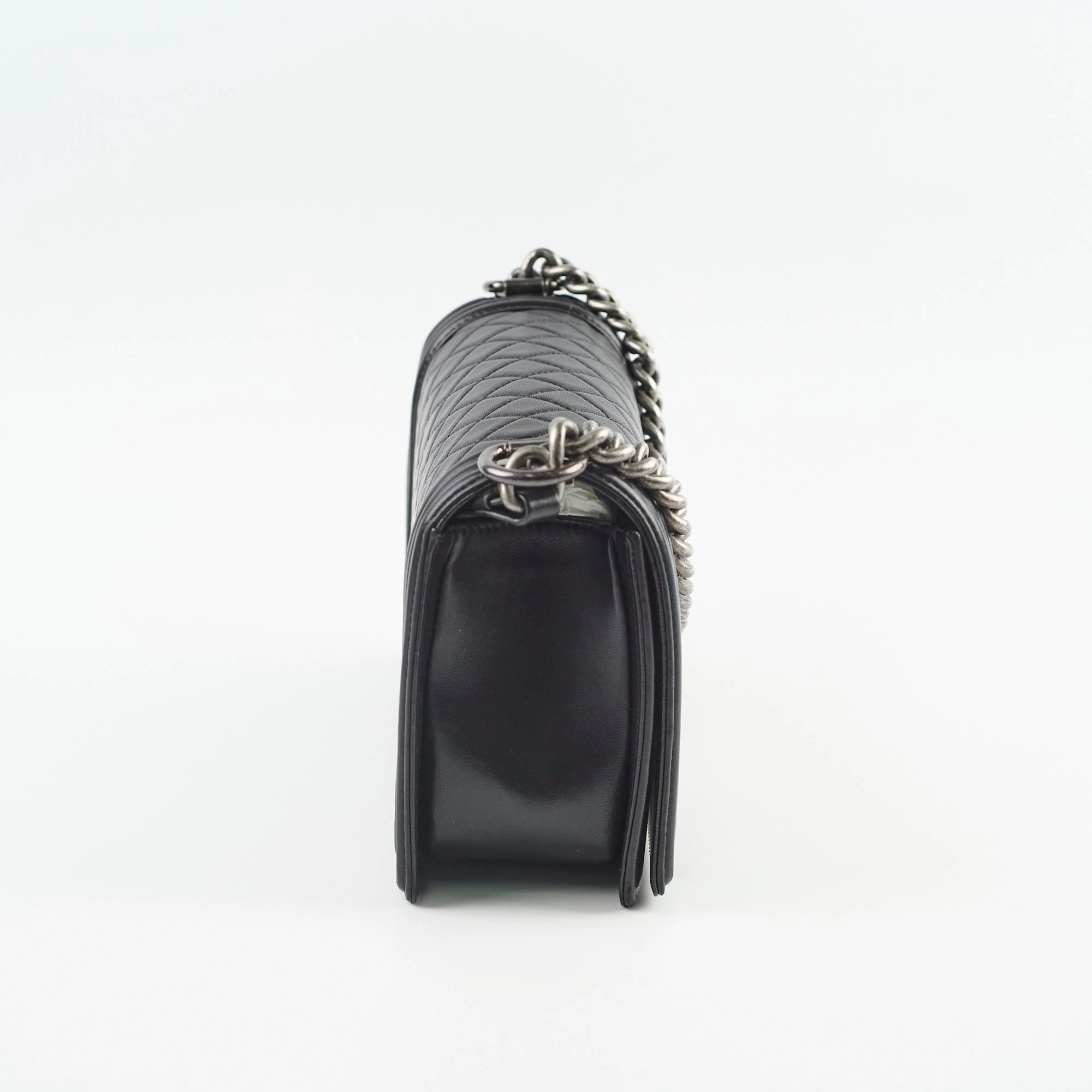 Chanel Old Medium Boy Black