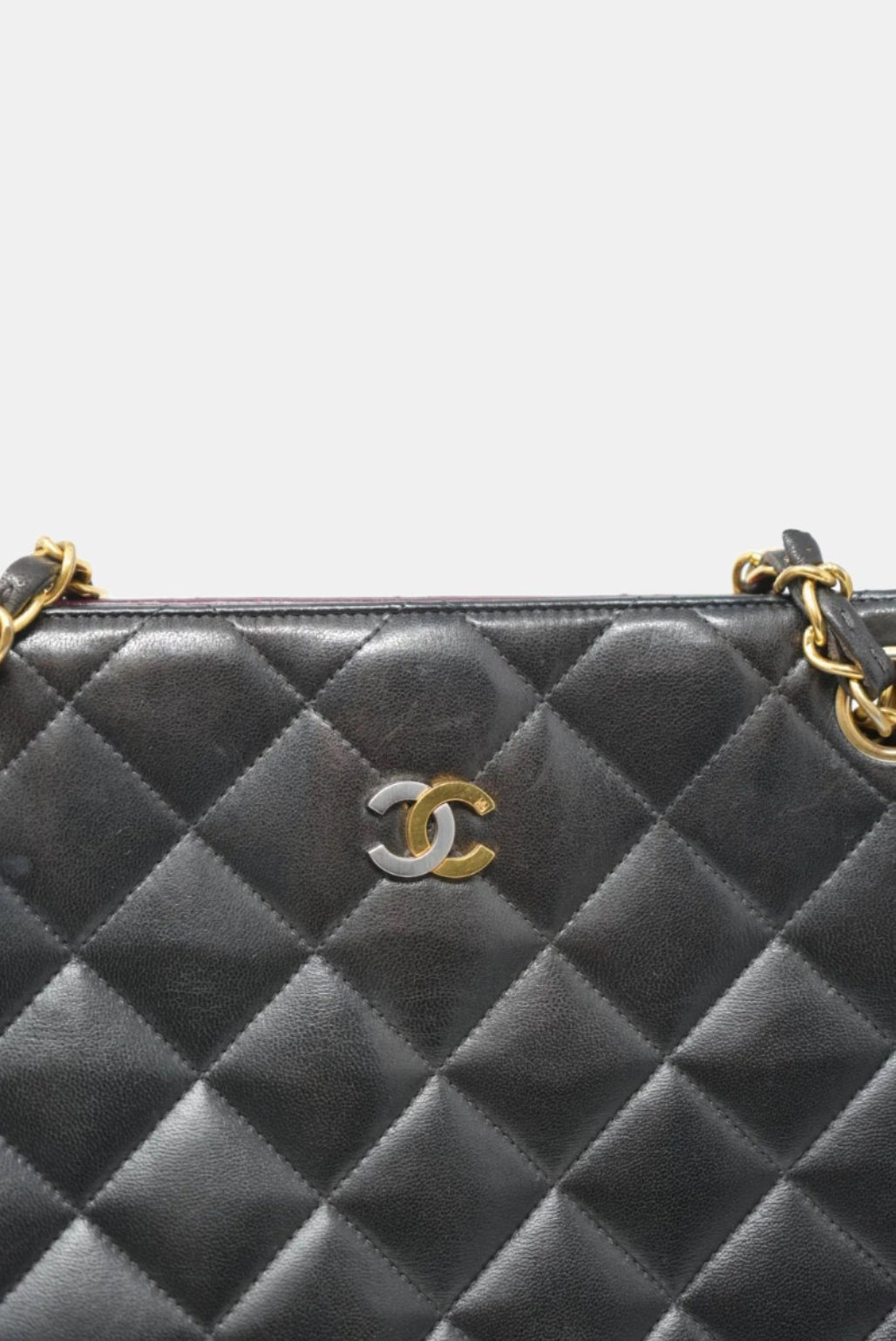 CHANEL Paris Edition Shoulder Bag Black Lambskin 1994-1996