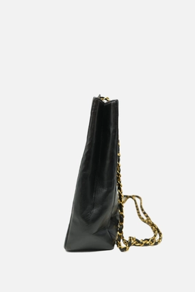 CHANEL Paris Edition Shoulder Bag Black Lambskin 1994-1996