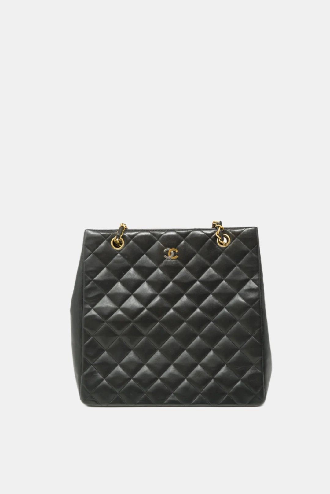 CHANEL Paris Edition Shoulder Bag Black Lambskin 1994-1996