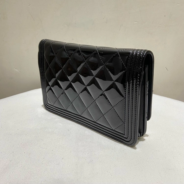Chanel Patent Leather Black WOC Crossbody Bag