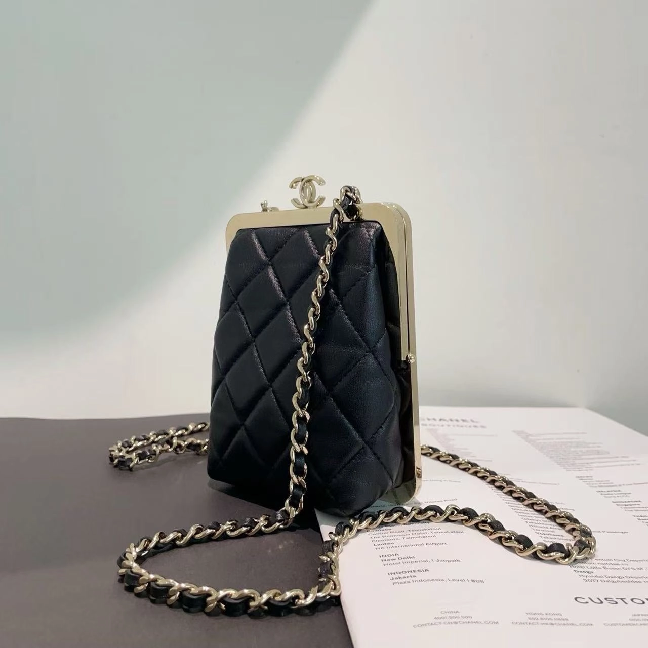 Chanel Quilted Black Crossbody Bag