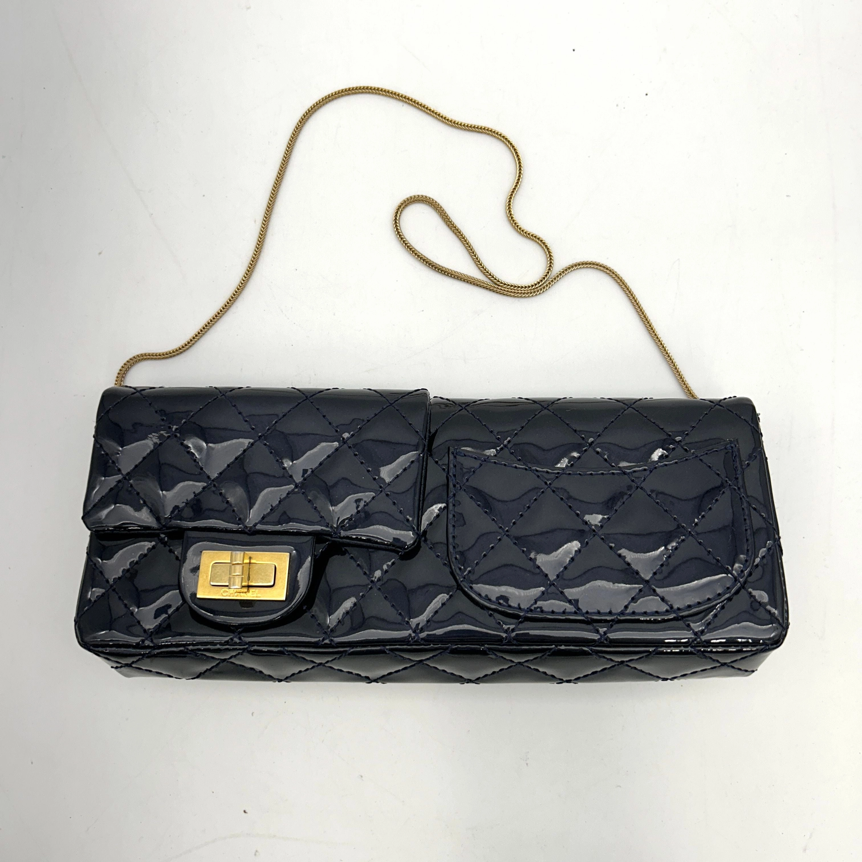 Chanel Reversible Reissue Double Flap Bag - Blue Shoulder Bags, Handbags CNbwz1212