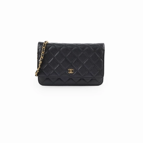 Chanel Wallet On Chain WOC Caviar Black