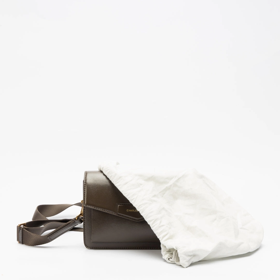 Charles & Keith Adelie Envelope Crossbody Bag