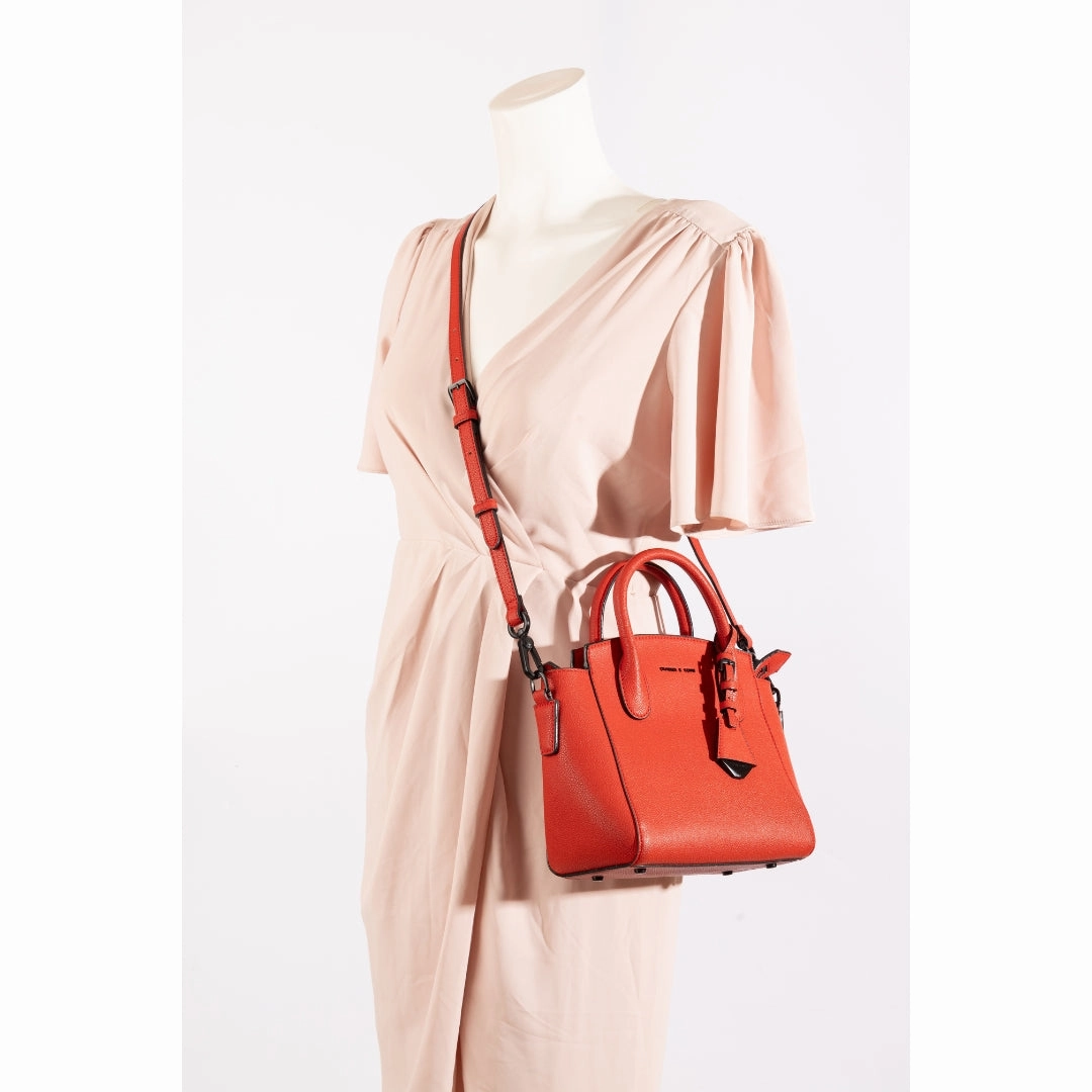 Charles & Keith Classic Double Top Handle Crossbody Bag