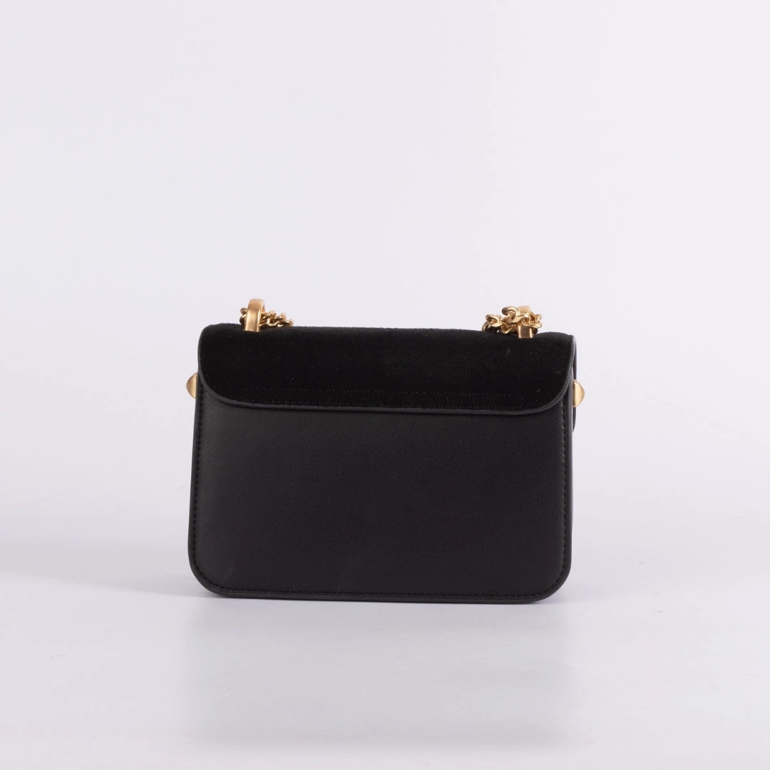 Charles & Keith Glittered Push-Lock Chain Crossbody Bag