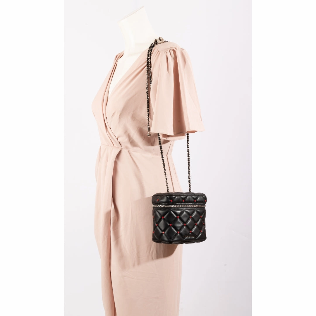 Charles & Keith Nezu Quilted Heart Crossbody Bag