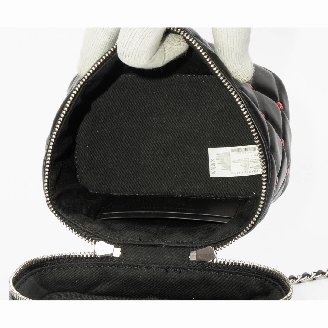 Charles & Keith Nezu Quilted Heart Crossbody Bag