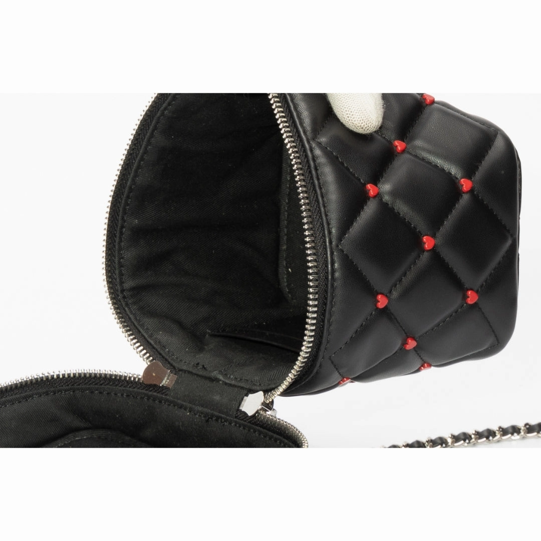 Charles & Keith Nezu Quilted Heart Crossbody Bag