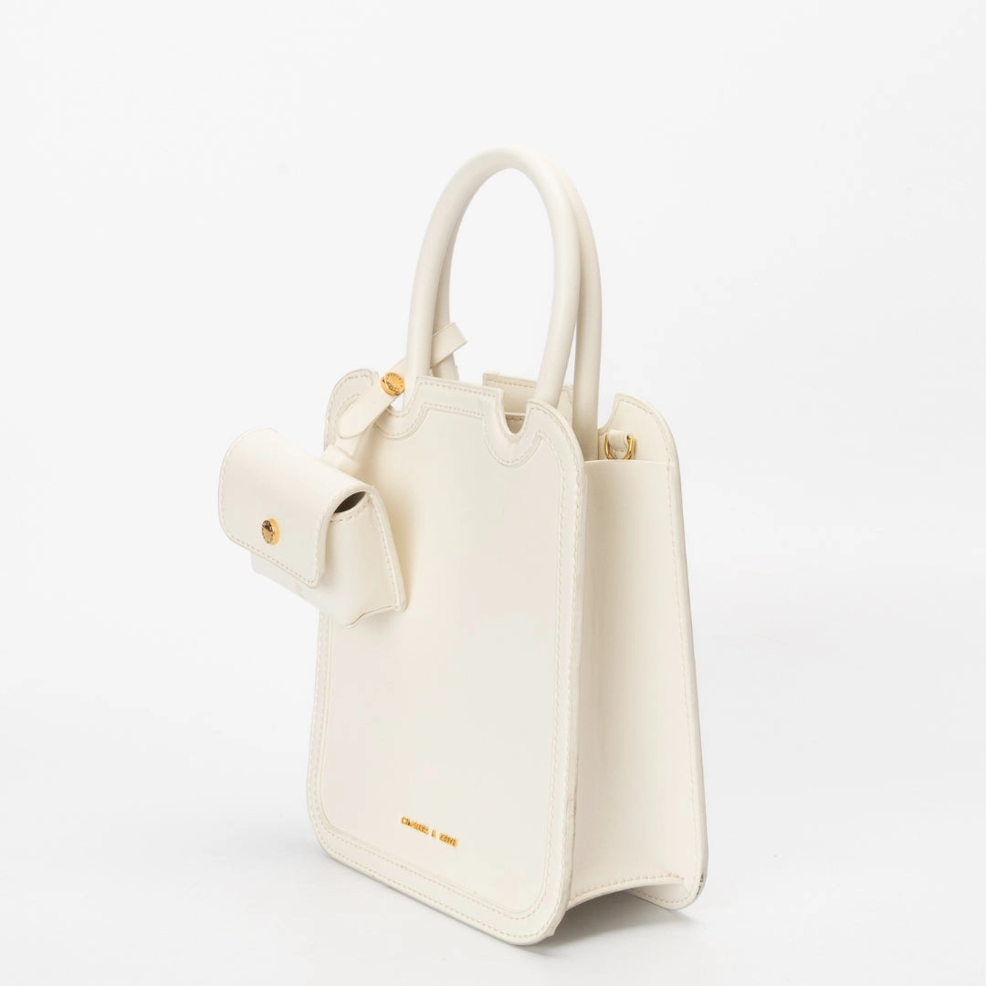 Charles & Keith Perline Sculptural Top Handle Bag