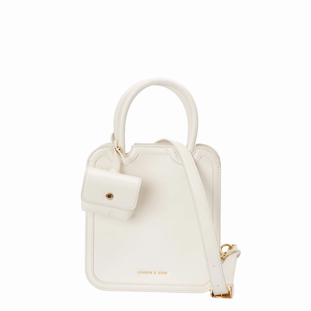 Charles & Keith Perline Sculptural Top Handle Bag