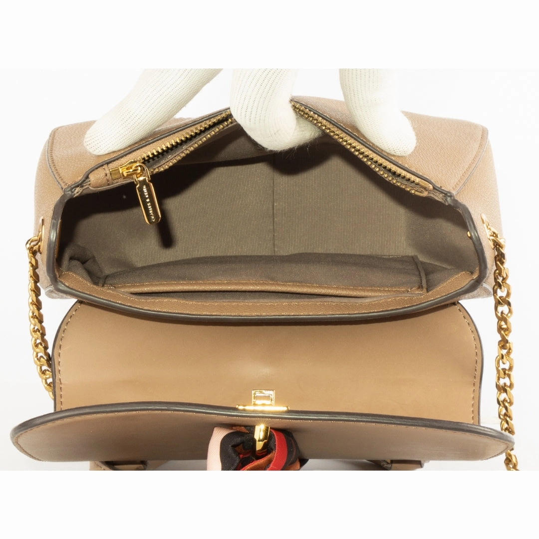 Charles & Keith Scarf Buckle Crossbody Bag