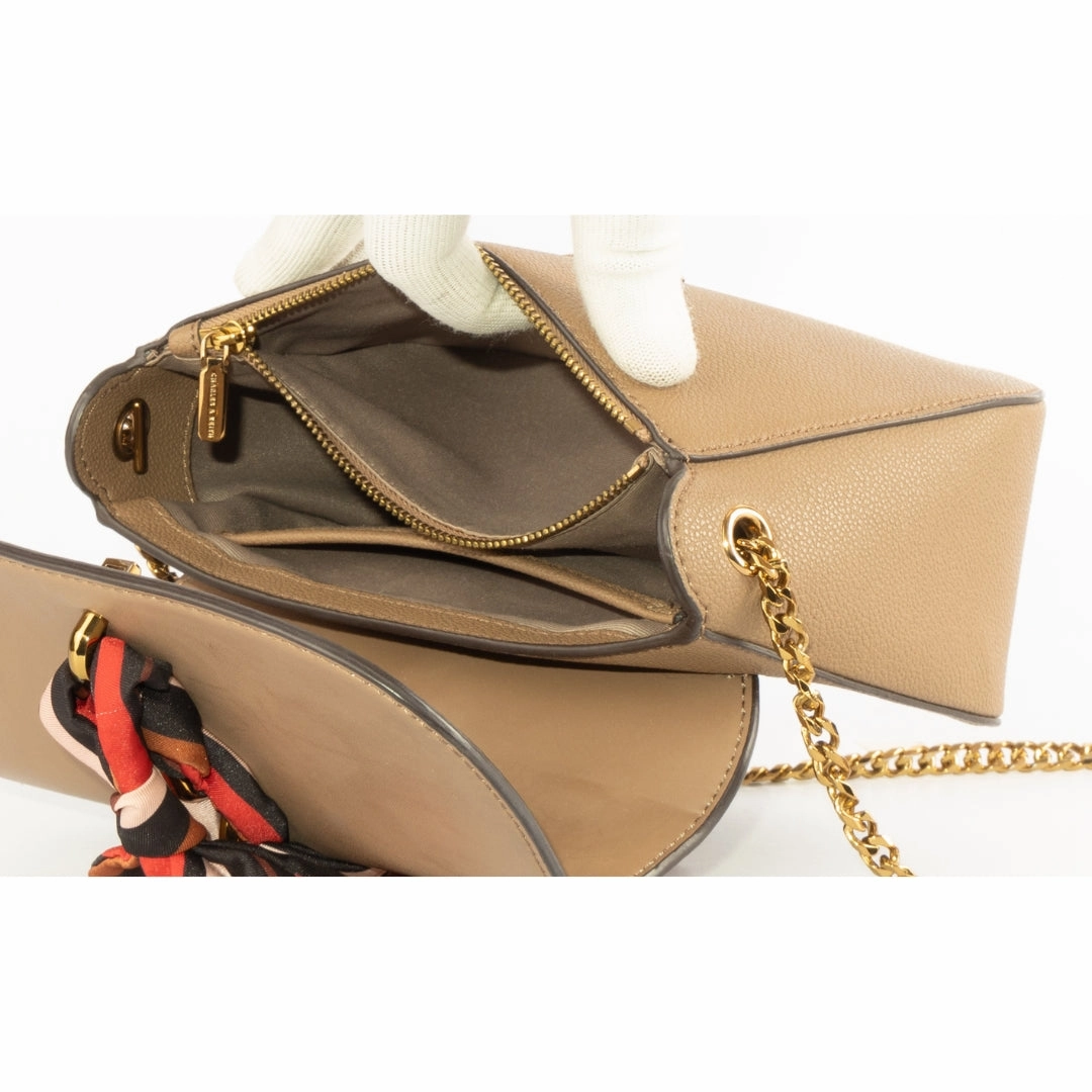 Charles & Keith Scarf Buckle Crossbody Bag