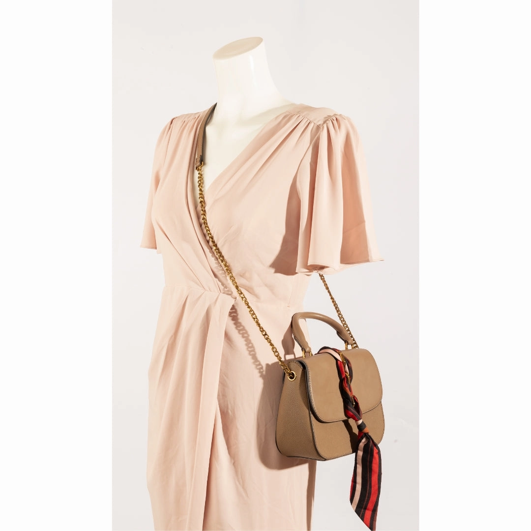 Charles & Keith Scarf Buckle Crossbody Bag