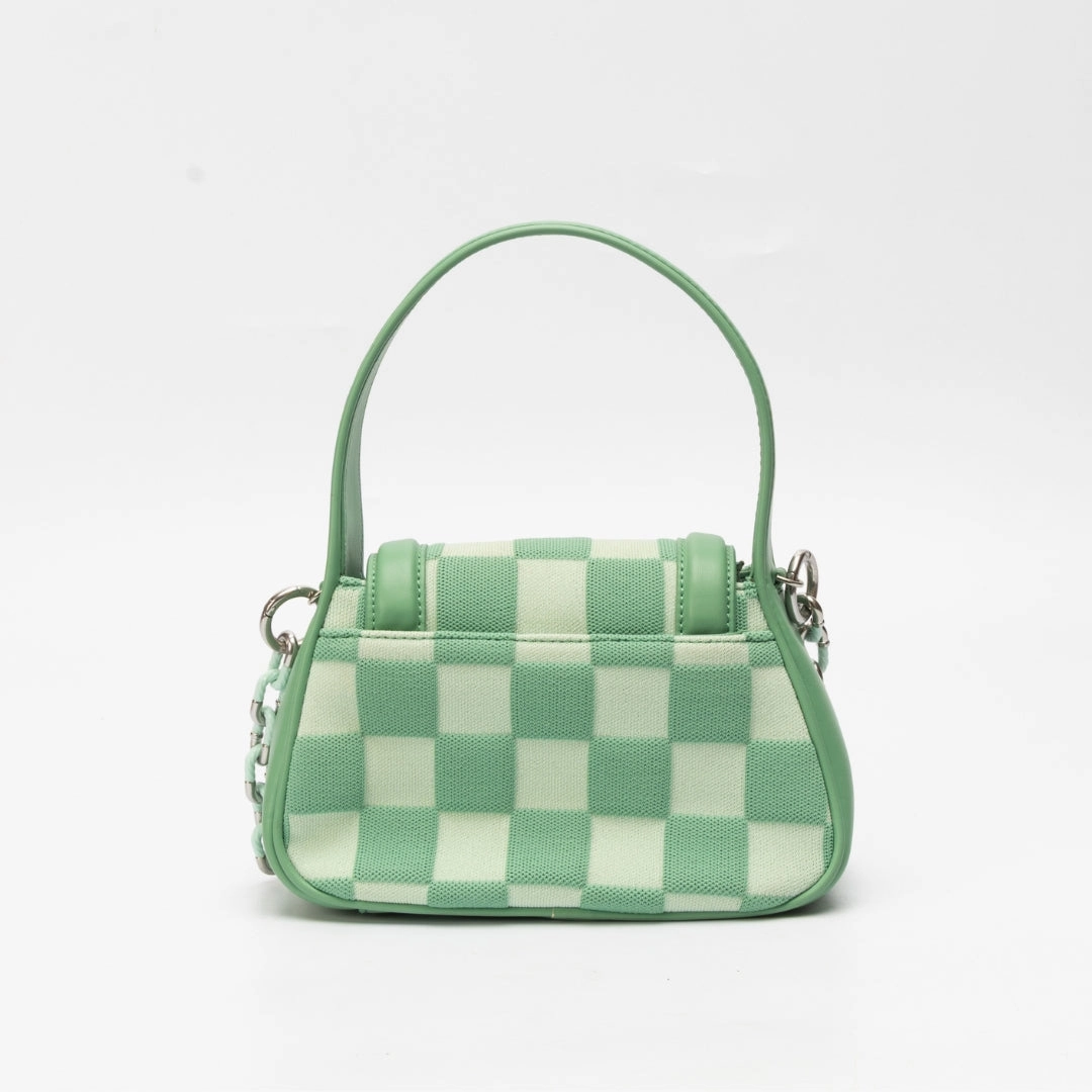 Charles & Keith Shiloh Checkerboard Top Handle Bag