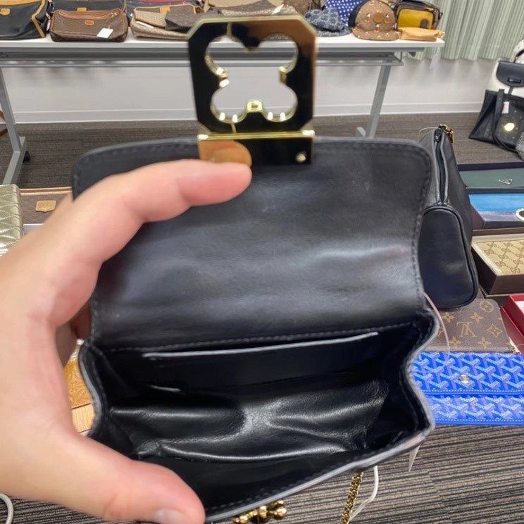 Chlo Preloved A7847 Crossbody Bag Black Leather