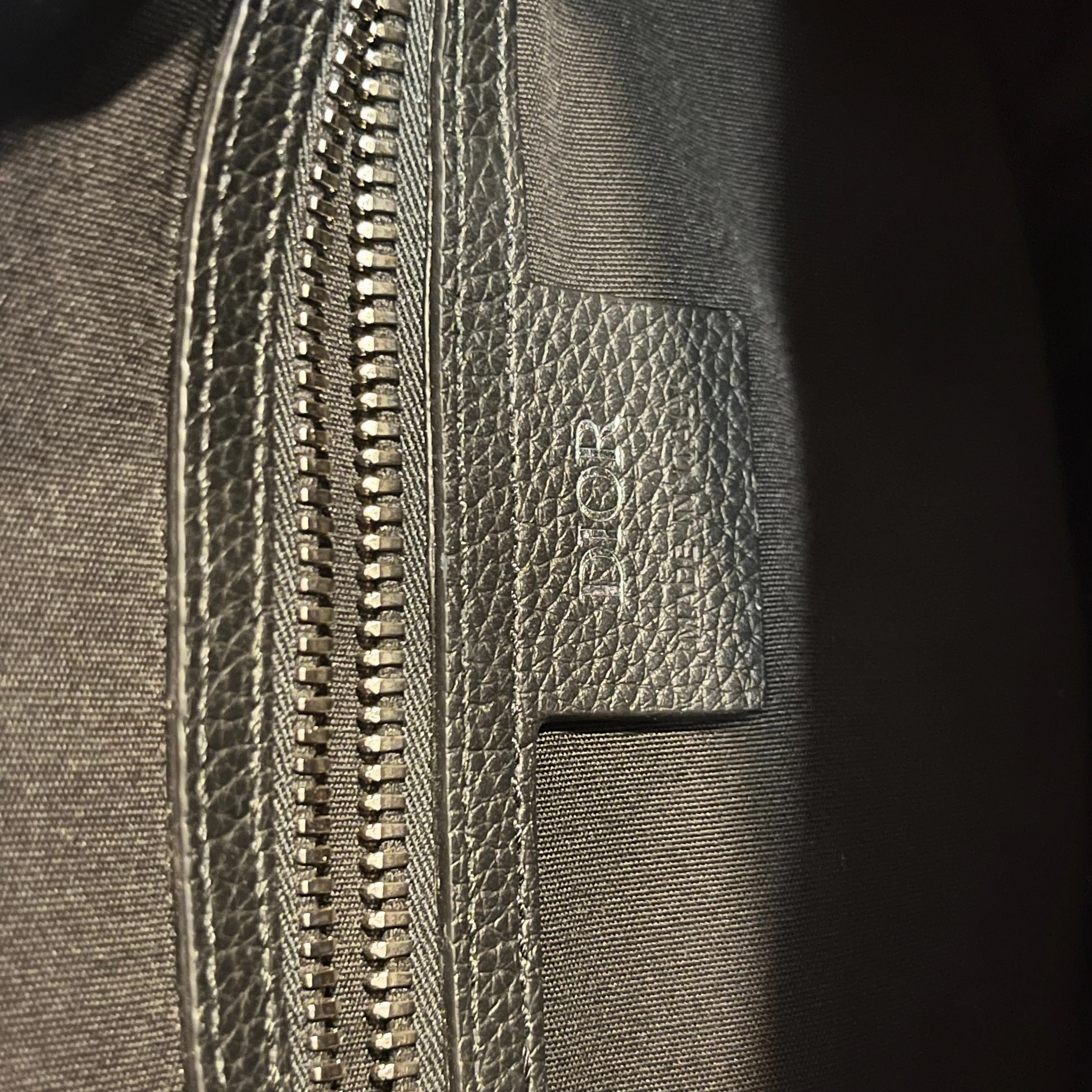 CHRISTIAN DIOR Saddle Maxi Grained Calfskin Crossbody Bag