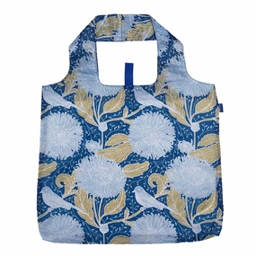 Chrysanthemum blu Reusable Shopping Bag