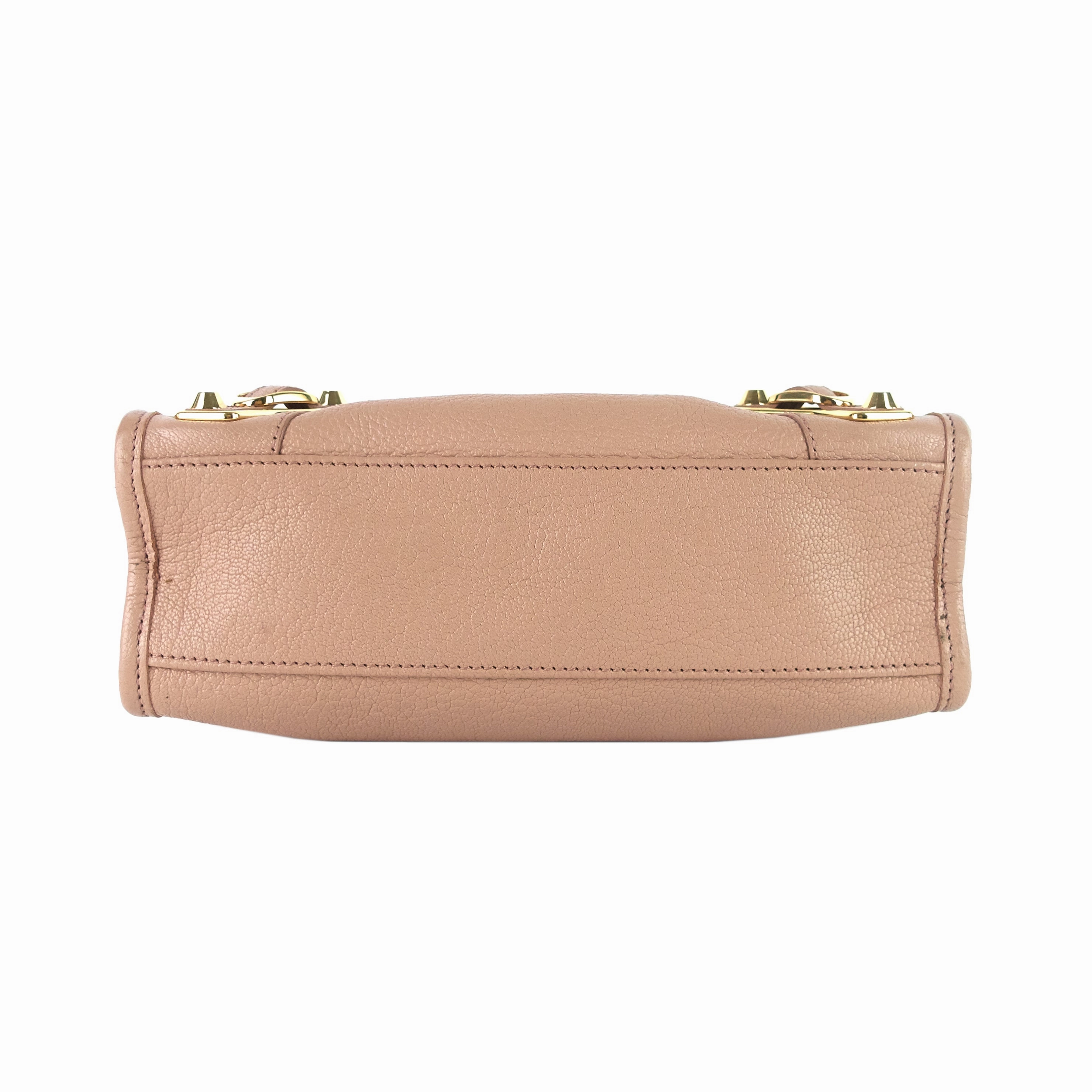 City Mini Metallic Edge Leather Bag