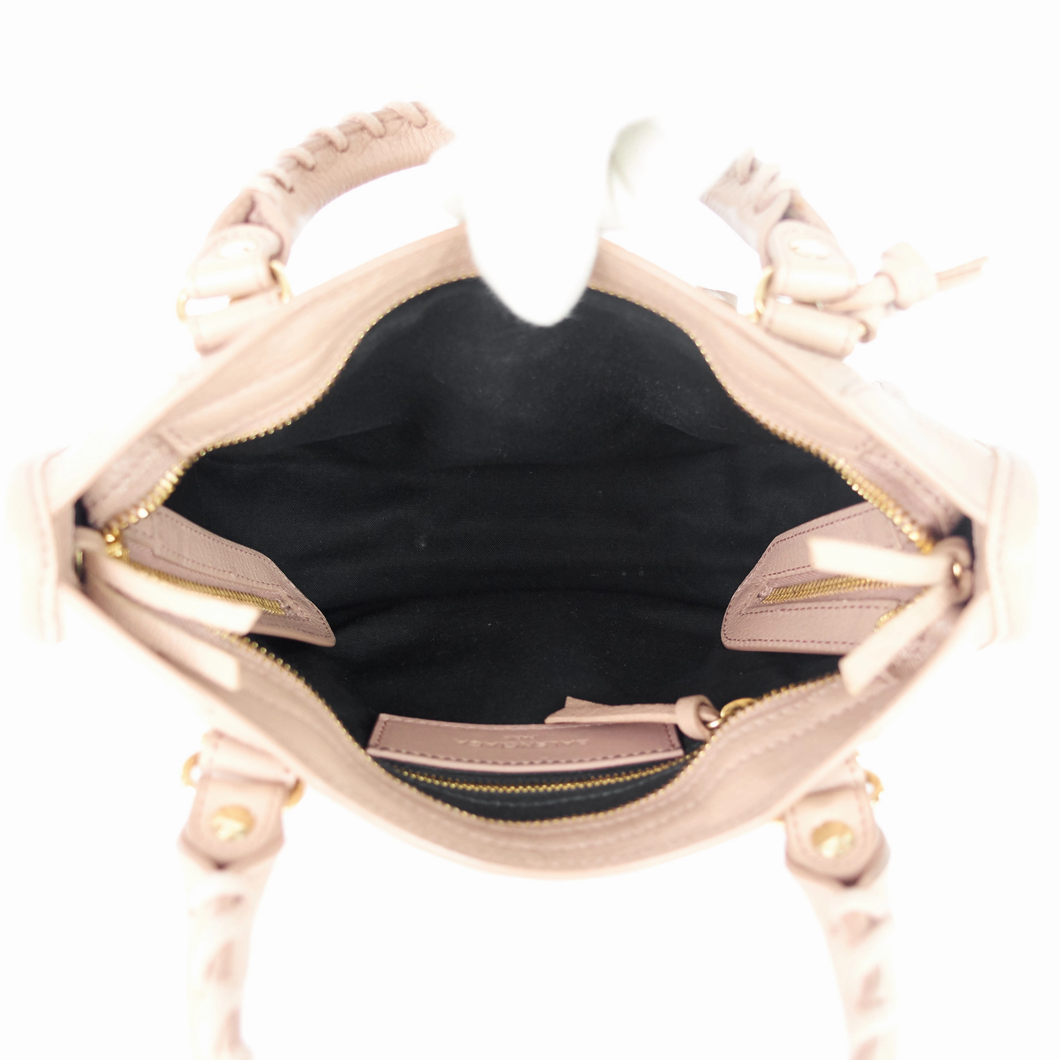 City Mini Metallic Edge Leather Bag
