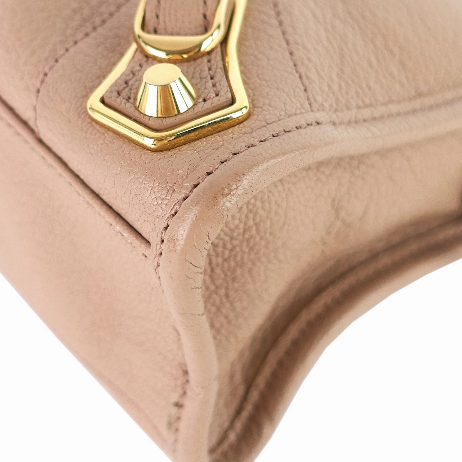 City Mini Metallic Edge Leather Bag