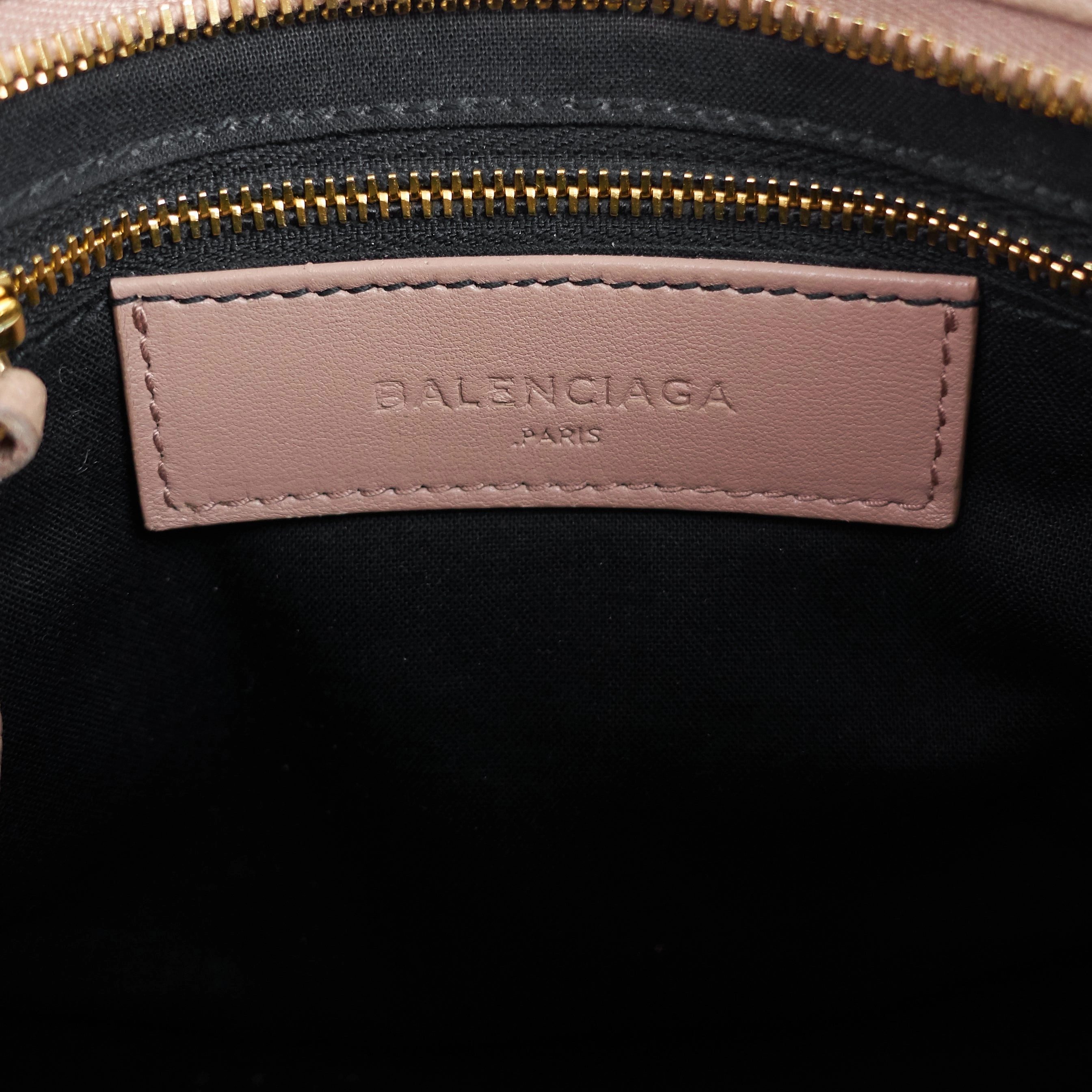 City Mini Metallic Edge Leather Bag
