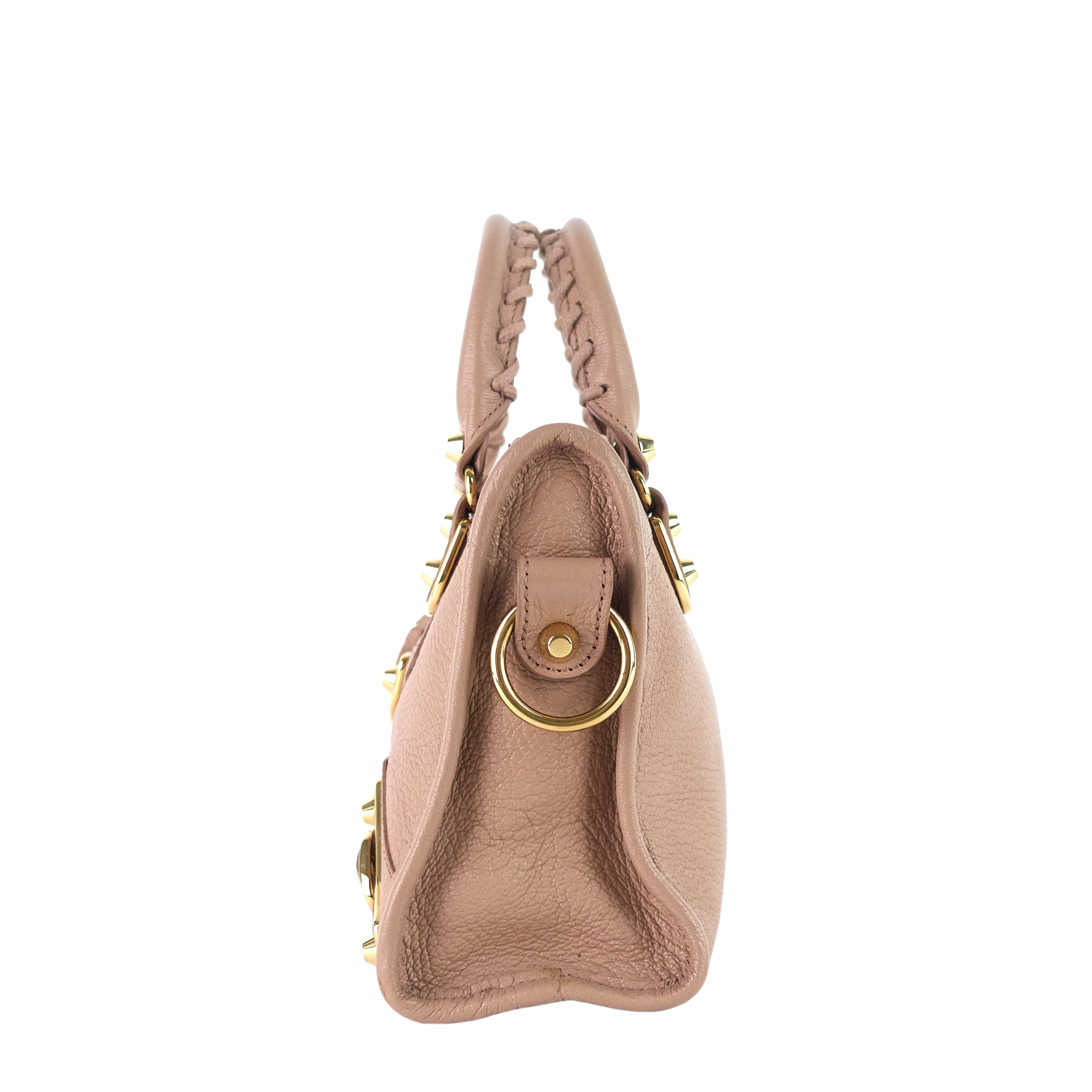 City Mini Metallic Edge Leather Bag