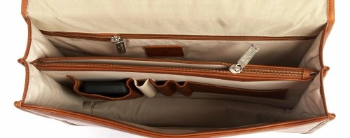 Claire Chase Briefcase, Saddle, One Size