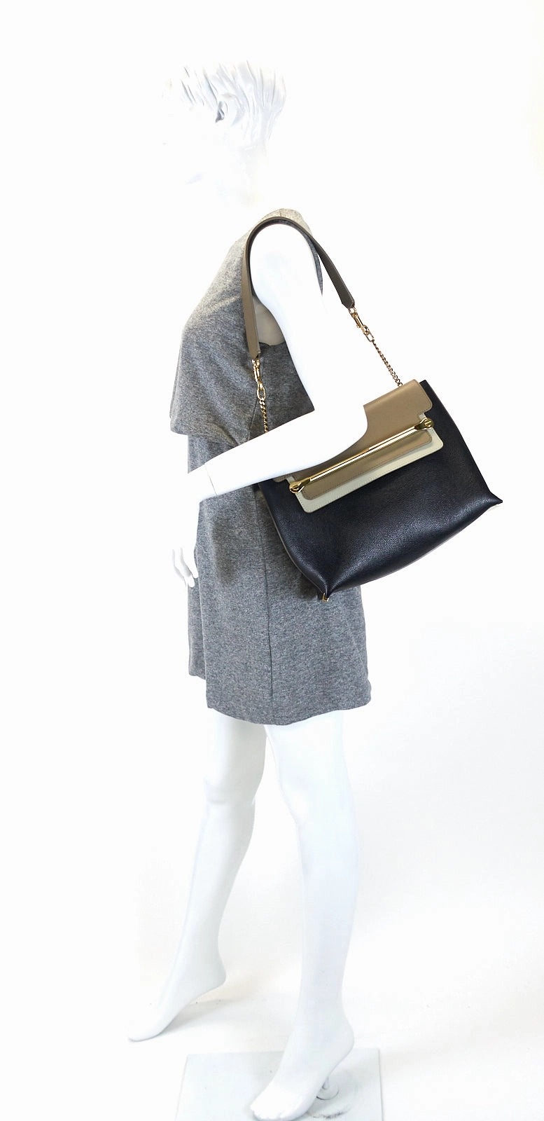 Clare Medium Tricolour Calf Leather Bag