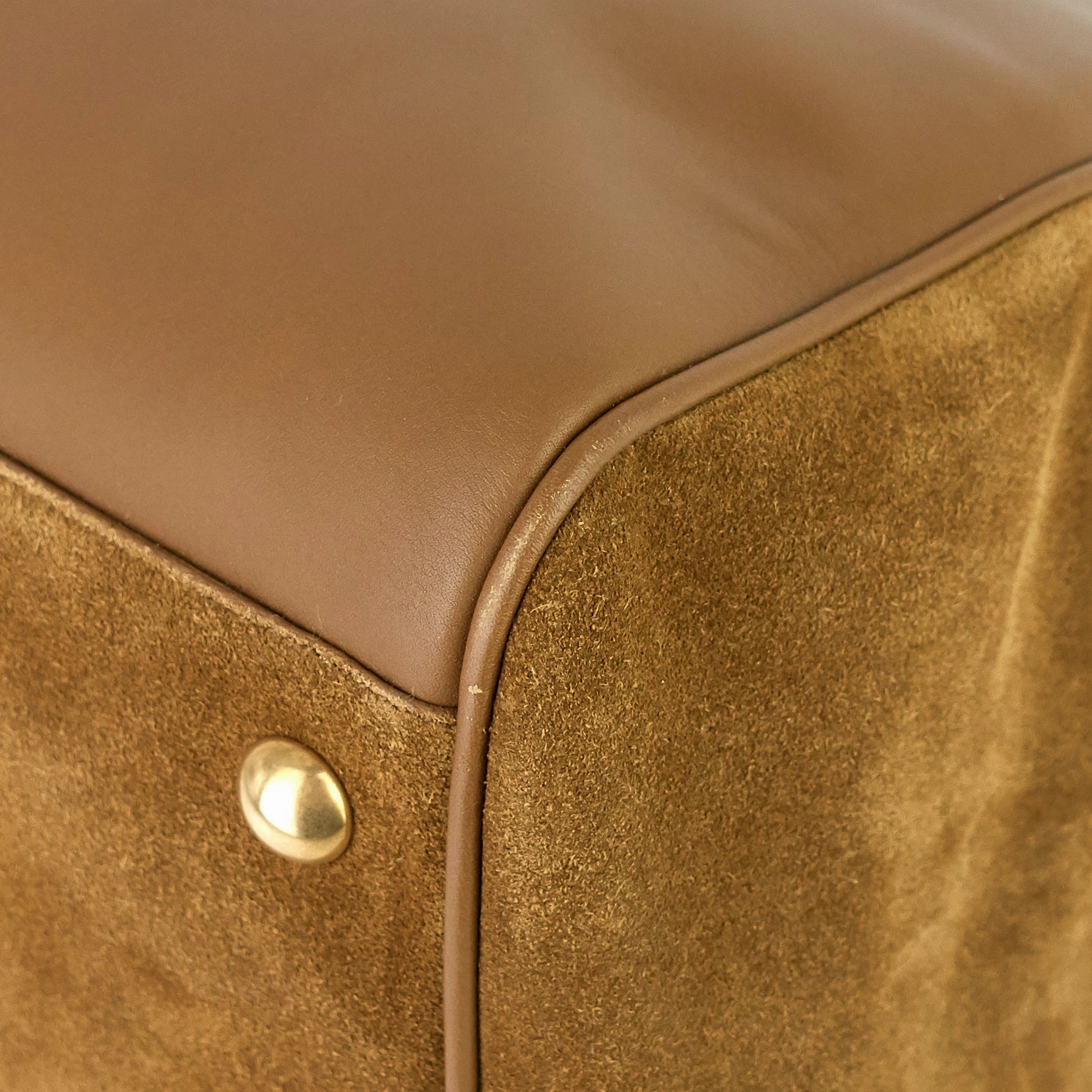 Classic 12 Suede and Leather Duffle Bag